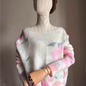 Sezane Lisette Floral Sweater Women Cardigan Size Small